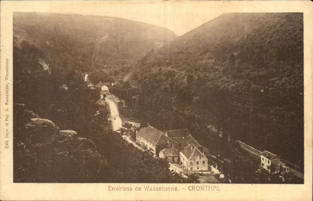 Environs de Wasselonne — Cronthal — Impr. L. Nesselhalder, Wasselonne - Frente