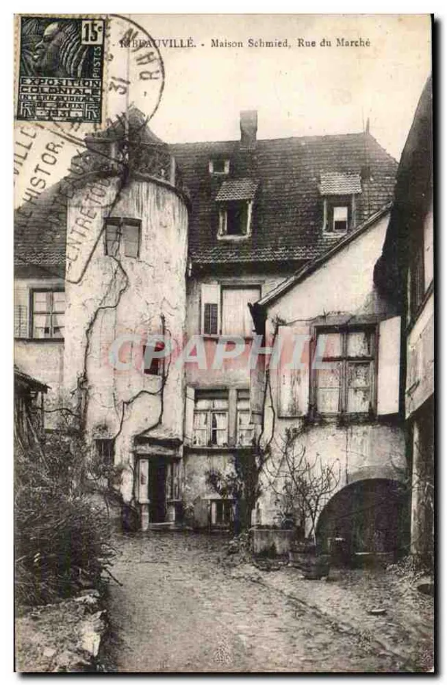 Mébaville - Maison Schmied, Rue du Marché — Internationale Kolonialausstellung, Paris - Vorderseite