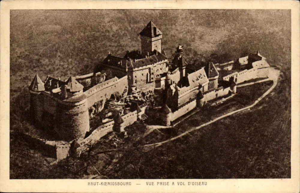Hoch Koenigsburg — Ansicht von oben - Vorderseite