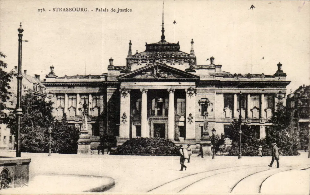 Estrasburgo - Palácio de Justiça — editor 'La Cigogne', n° 276 - Frente