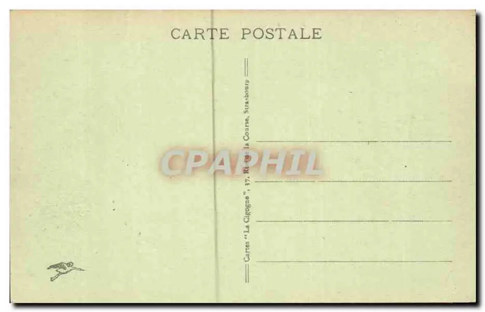 Estrasburgo - Palácio de Justiça — editor 'La Cigogne', n° 276 - Verso
