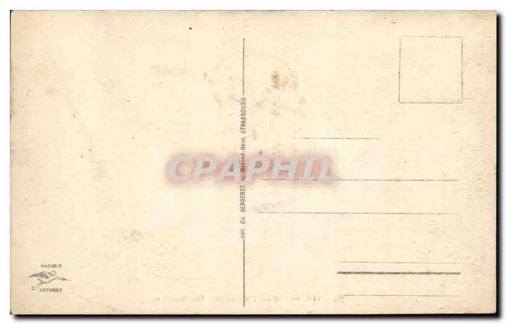 Estrasburgo - A Orangerie - The Orangerie — editor Bergeret, n° 764 - Verso