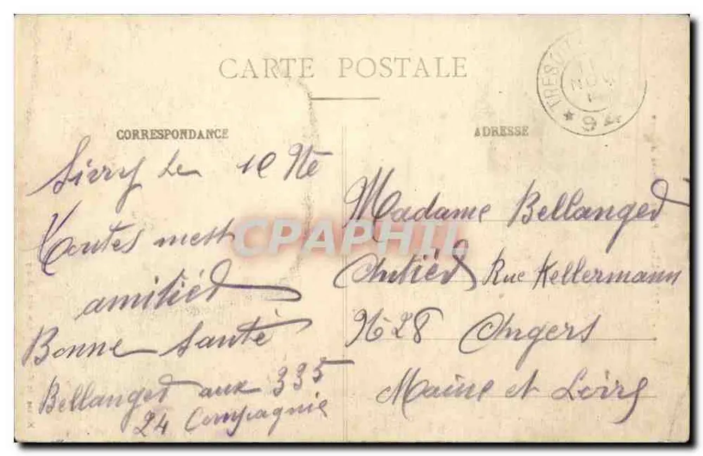 Straßburg - Kirche Saint-Pierre-le-Jeune — Haldon der Magasins Réunis, Verlag, Nancy - Rückseite