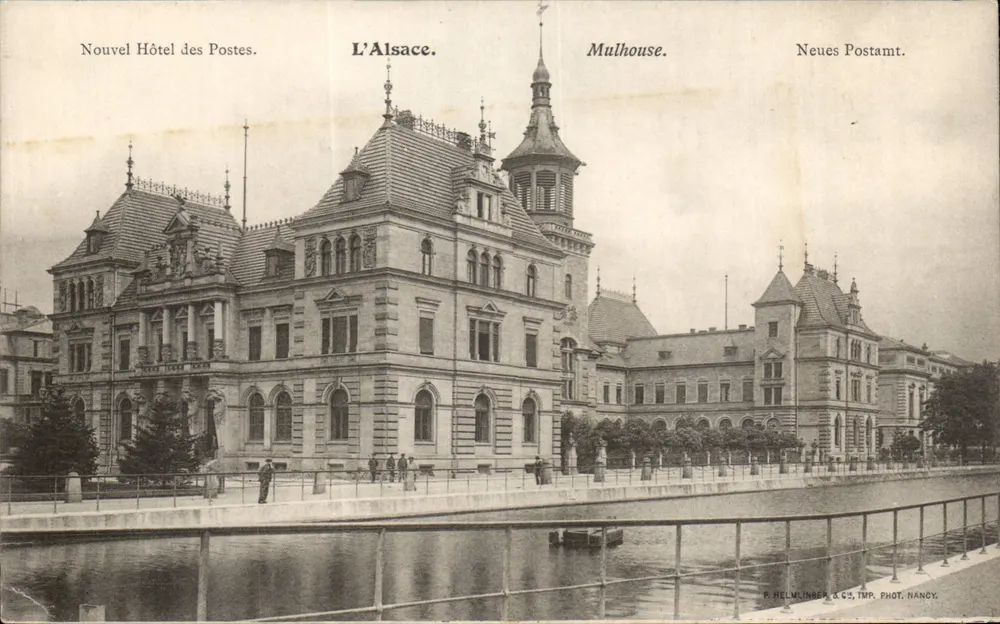 Neues Posthotel — Mulhouse, Elsass — P. HELMUNGER & CIE, IMP. PHOT. NANCY - Vorderseite