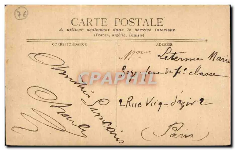 Dieppe - Porta Velha — editor não visível, número de série ilegível - Verso
