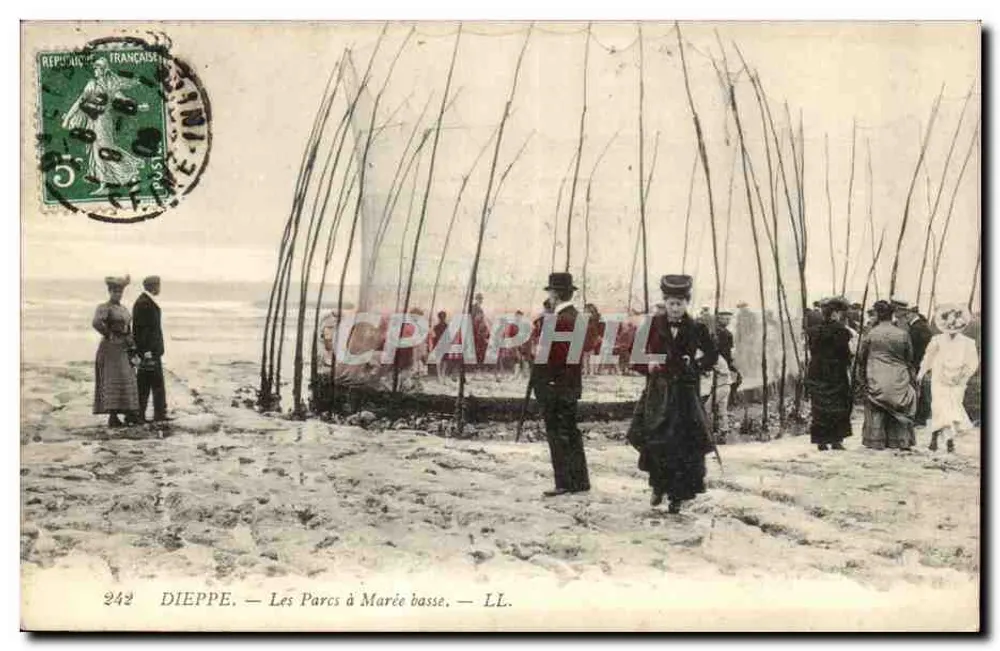 Dieppe — Os Parques com Maré Baixa — LL. - Frente