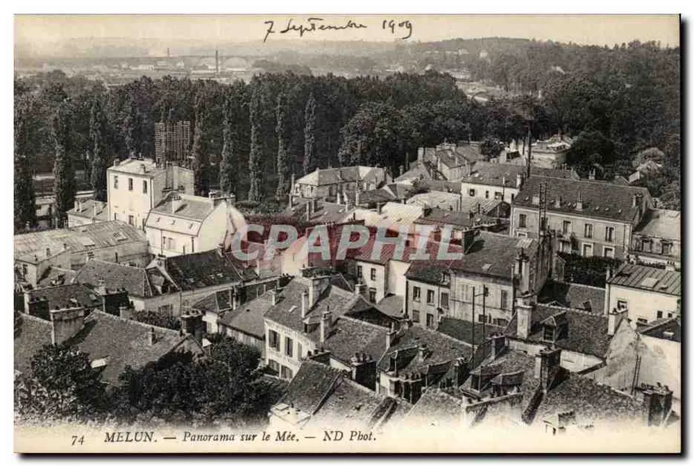 MELUN — Panorama sobre o Mée — ND Phot. - Frente