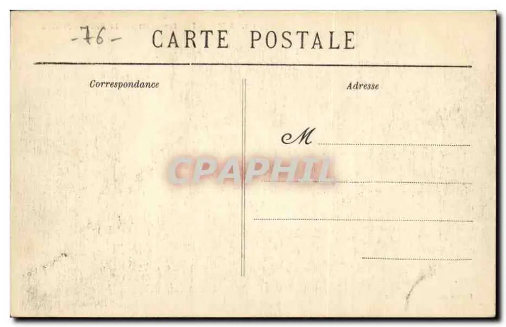 Le Tréport — Auf der Strand — Am Fuße der Klippen — Verlag: Éd. L. Pichon, Nr. 111 - Rückseite