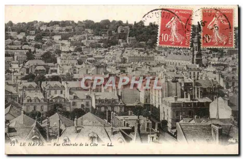 Le Havre — Vista generale della costa — LL. — n°77 - Recto