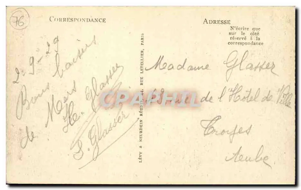 Le Tréport — Vista geral — LL — n°125 - Verso