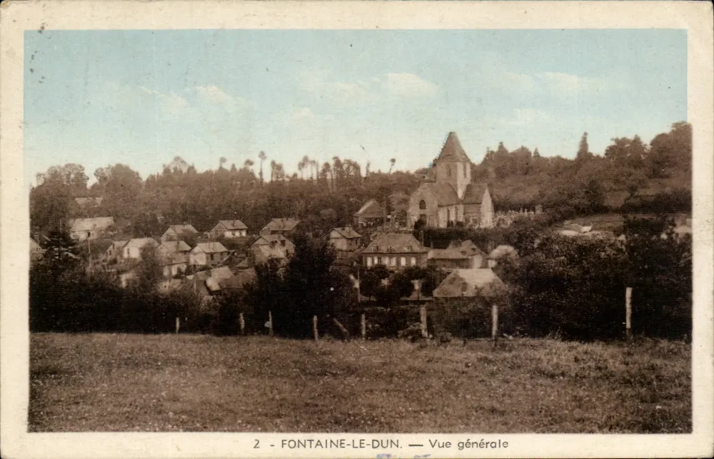Fontaine-le-Dun — Vista geral — Edição Viollet - Frente