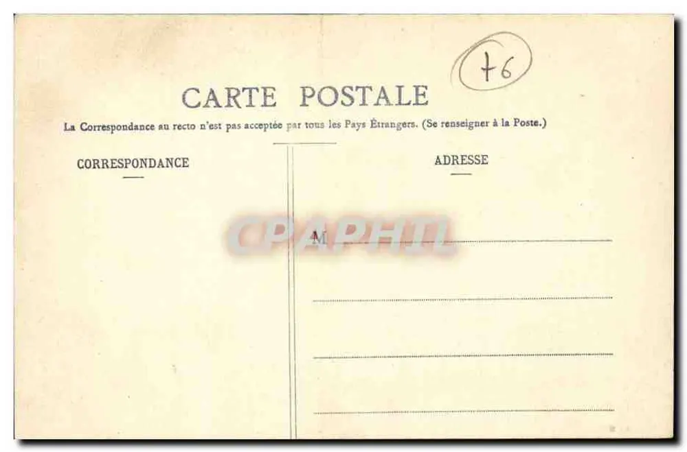Dieppe - Les Tourelles et le Théâtre — G. M. - Verso