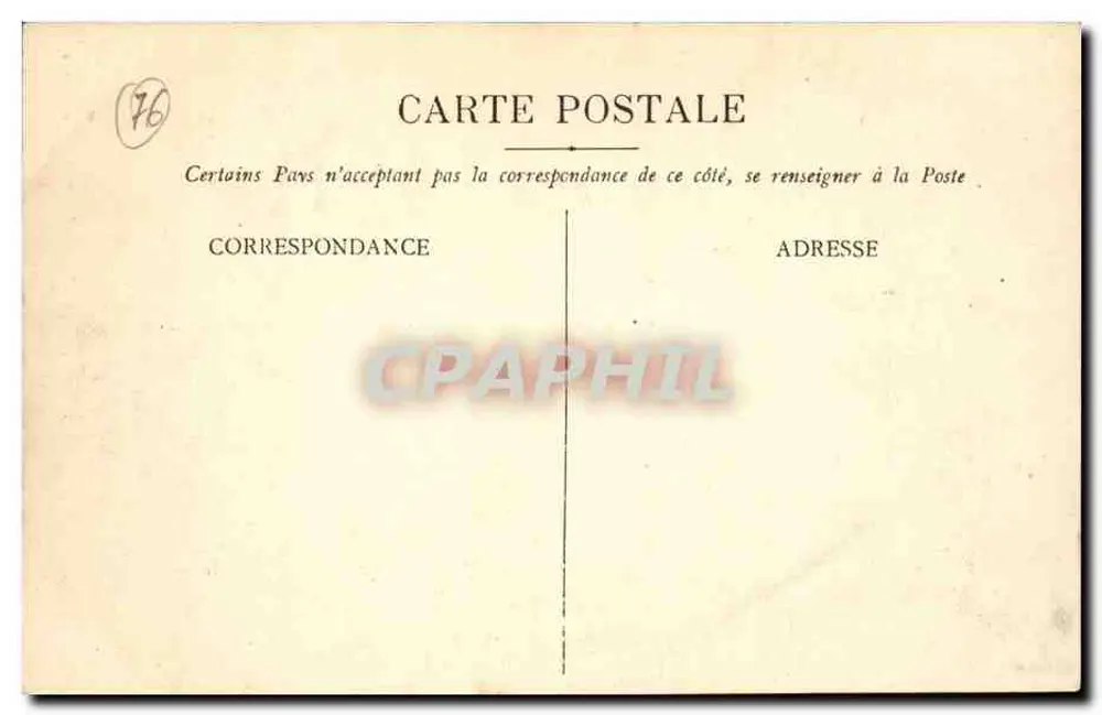 Monville, perto de Rouen — Vista geral — Antoine Lazars, editor, Rouen - Verso