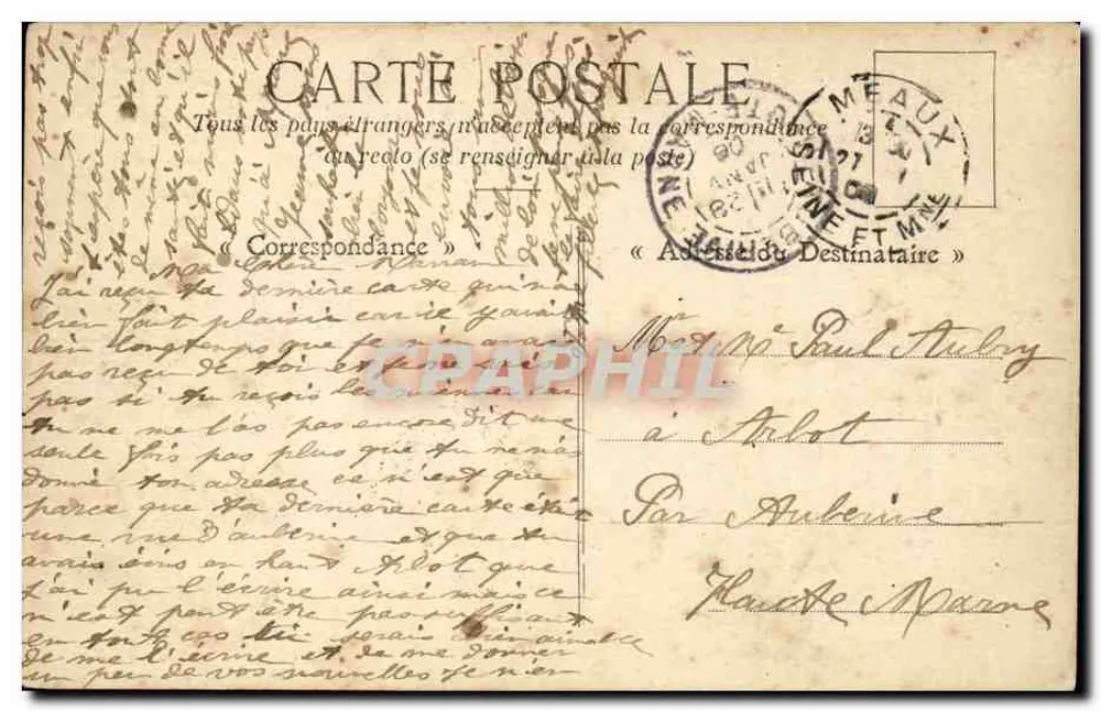 Meaux — Palácio de Justiça — Ch. D., Meaux - Verso