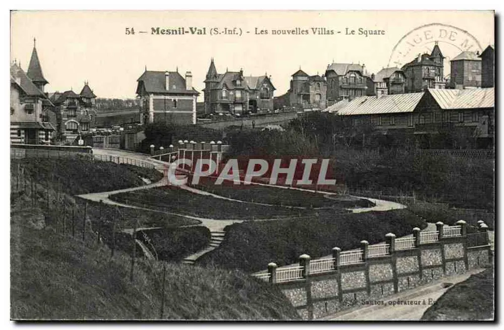 Mesnil-Val (S.-Inf.) — As novas Villas — O Square — Santos, operador em Étretat - Frente
