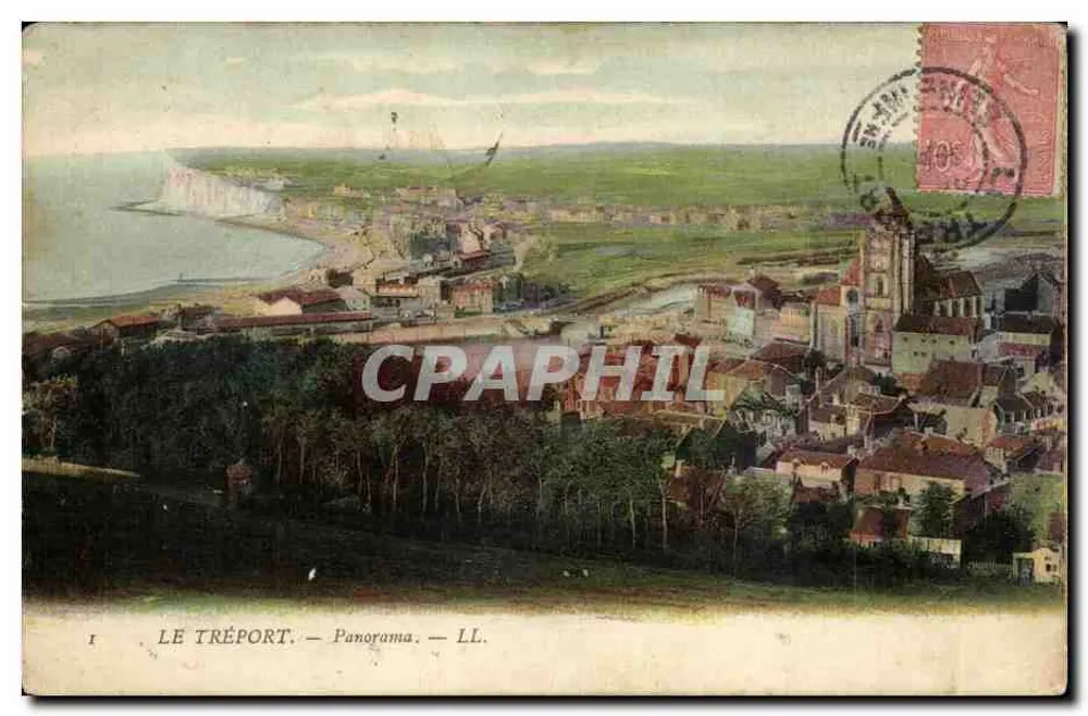 Le Tréport — Panorama — LL. - Frente