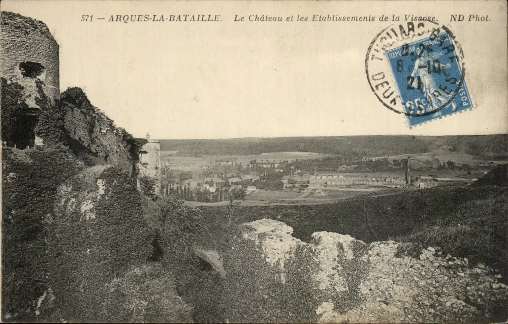 Arques-la-Bataille — Schloss und Viscose-Unternehmen — ND Fotografie n°571 - Vorderseite