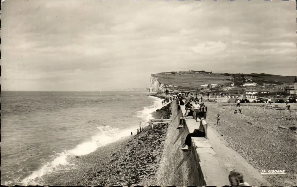 Pourville (Seine-Inférieure) — Die Strand und die Aufwärtsklippen — Editionen 'LA CIGOGNE' (05710) - Vorderseite