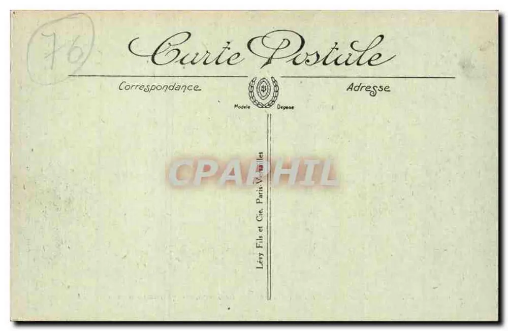 Dieppe — A Ponte em um Dia de Tempestade — LL - Verso