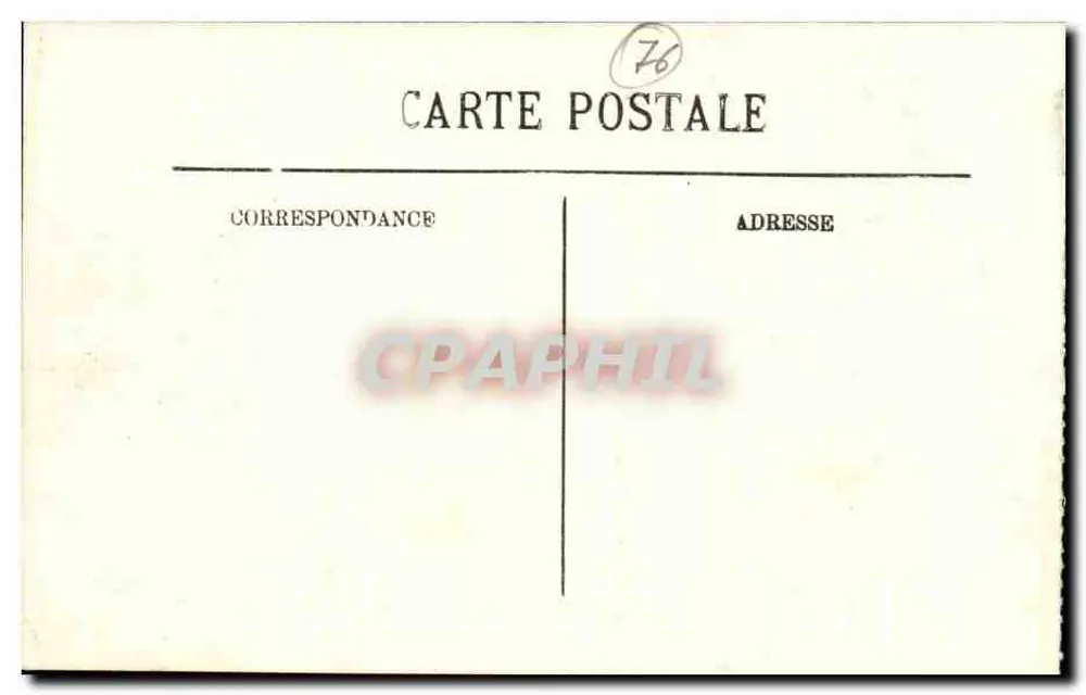 Dieppe — O Castelo e a Cidade — LL - Verso