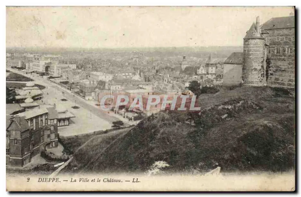 Dieppe — La Città e il Castello — LL. - Recto