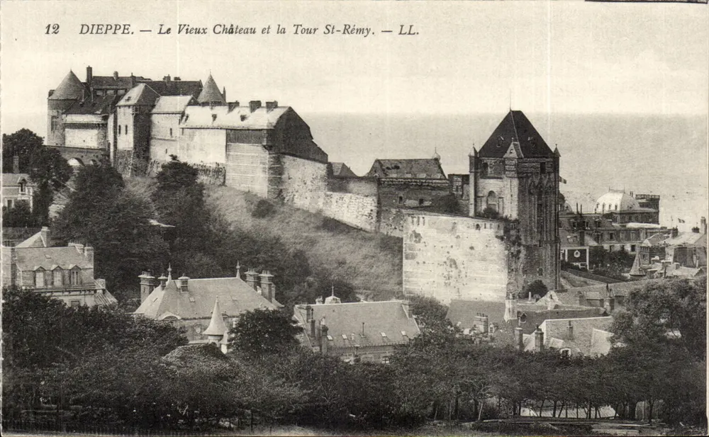Dieppe — Das Alte Schloss und die Turm St-Rémy — LL. — N°12 - Vorderseite