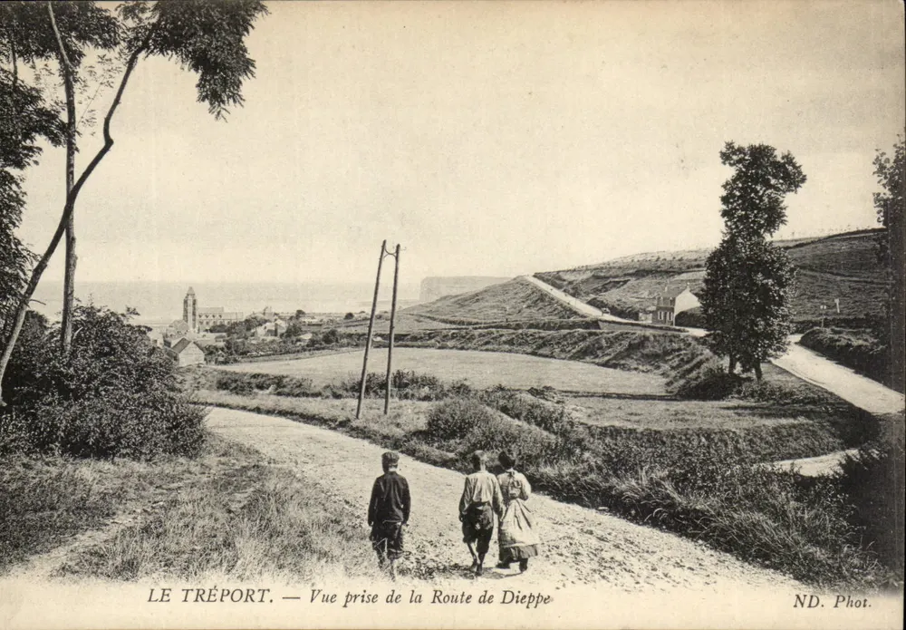 Le Tréport — Ansicht vom Route de Dieppe — ND. Phot. - Vorderseite
