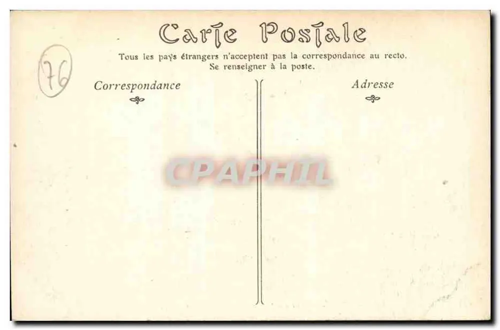 Le Tréport — Ansicht vom Route de Dieppe — ND. Phot. - Rückseite