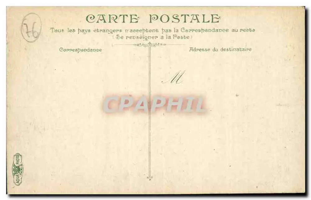 Le Tréport - A Igreja São Jacó — editor desconhecido, n° 14 - Verso