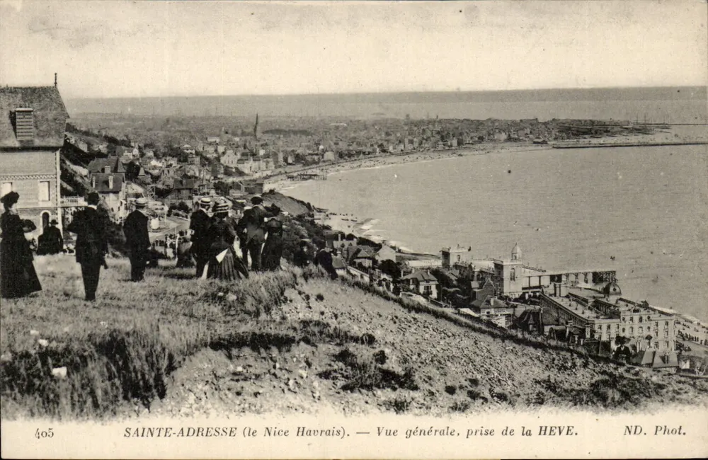 Sainte-Adresse (der Havre Nice) — Allgemeiner Blick, aufgenommen von der Heve — ND. Fot. n°405 - Vorderseite