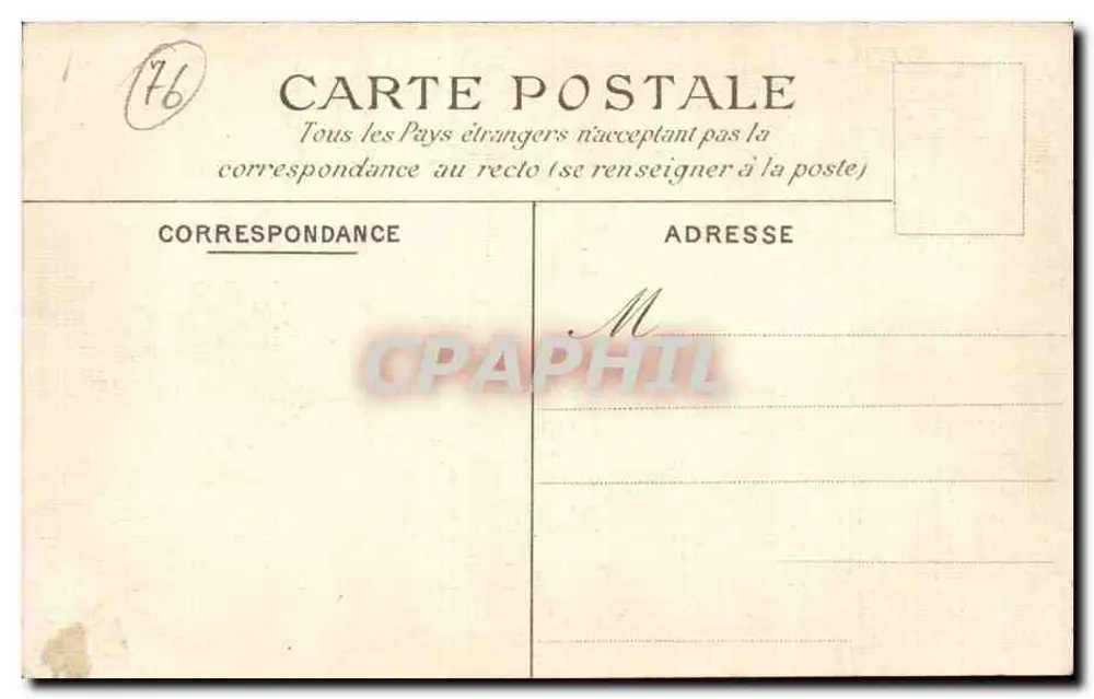 Le Tréport — O Cais do República — A. B. Stépocoe - Verso