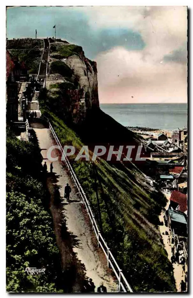 Le Tréport (S.-Inf.) — Die Treppen zum Terrassenbereich — A. Terrier, Nr. 3606 - Vorderseite