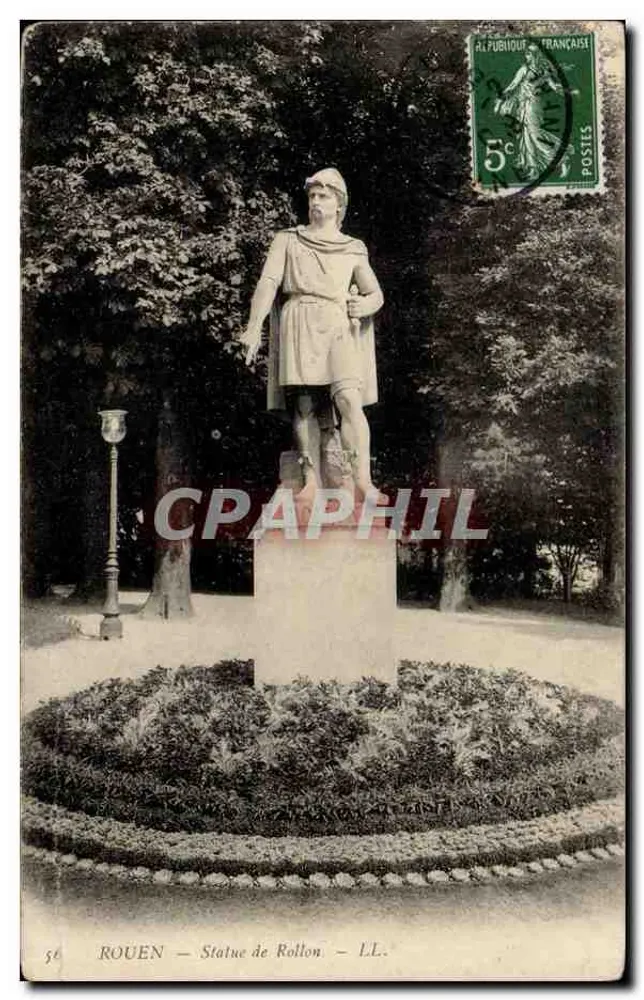 Rouen — Statua di Rollon — LL. - Recto