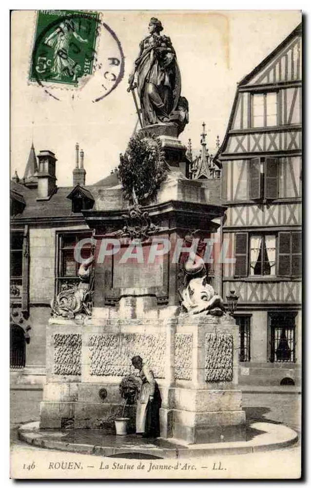 Rouen — Die Statue der Jeanne d'Arc — LL. n°146 - Vorderseite