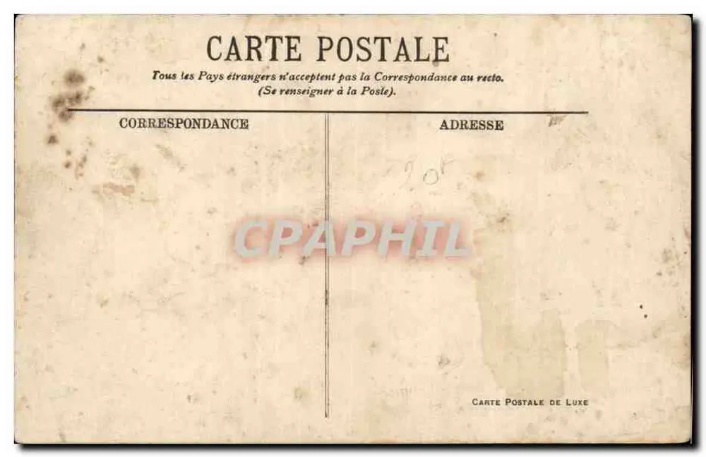 Le Tréport — Plaza y Calle de la Batteuse — E.L. - Reverso