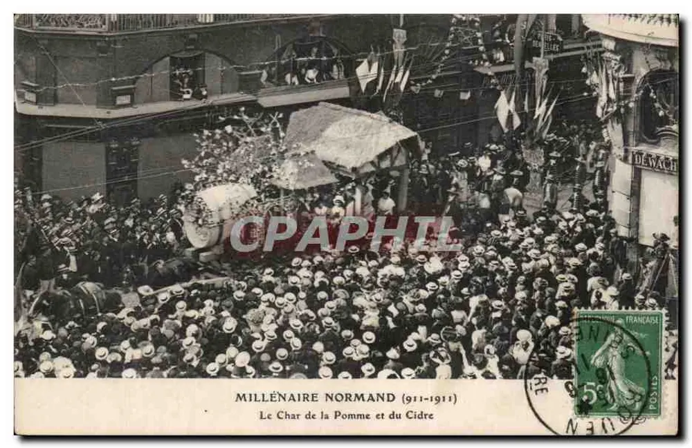 Millennium-Normand (1911-1911) — Das Wagen der Äpfel und des Apfelsaures — E. Le Doley, Imp. Edil., Paris - Vorderseite