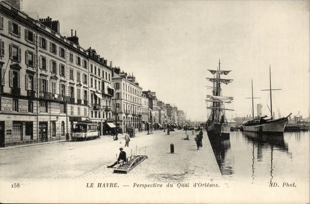 Le Havre — Ansicht des Quais d'Orléans — ND. Phot. - Vorderseite