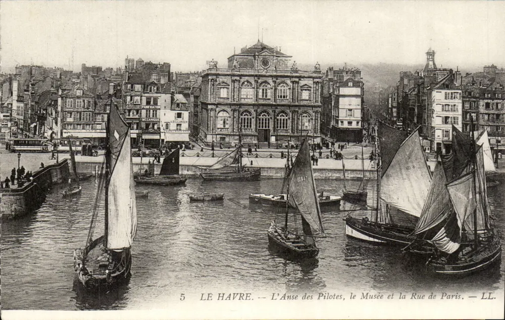 Le Havre — Die Anse des Pilotes, das Museum und die Rue de Paris — LL. n°5 - Vorderseite