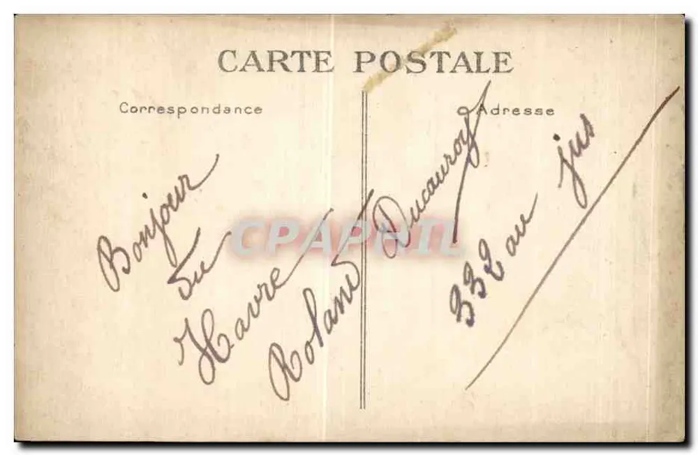 Le Havre — Vista Geral — G. F., Le Havre, n°62 - Verso