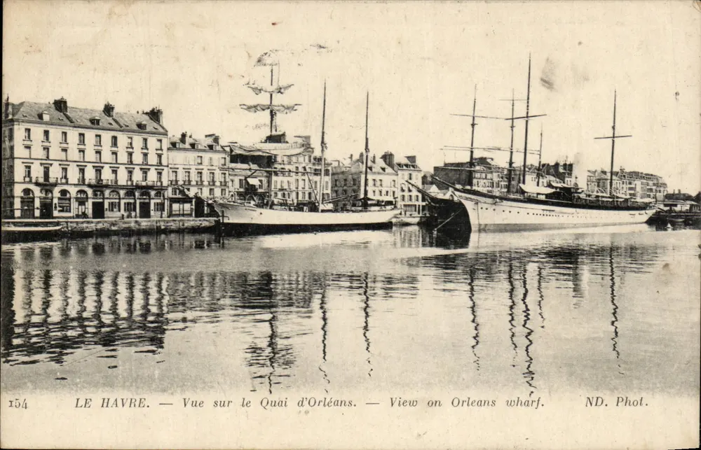 Le Havre — Blick auf den Quai d'Orléans — ND. Phot. n°154 - Vorderseite