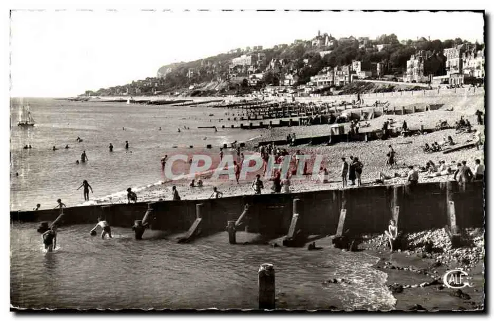 Praia de Le Havre — vista da ponte e da margem — Editor GALF, n° 76 - Frente