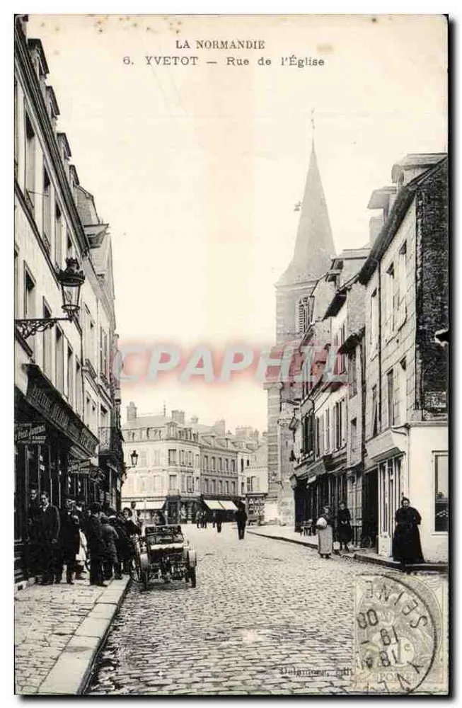 Yvetot — Rue de l'Église — Delamare, n°6 - Frente