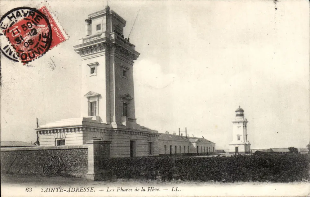 Sainte-Adresse — Os Faróis da Hève — LL. — Editor LL, n° 63 - Frente