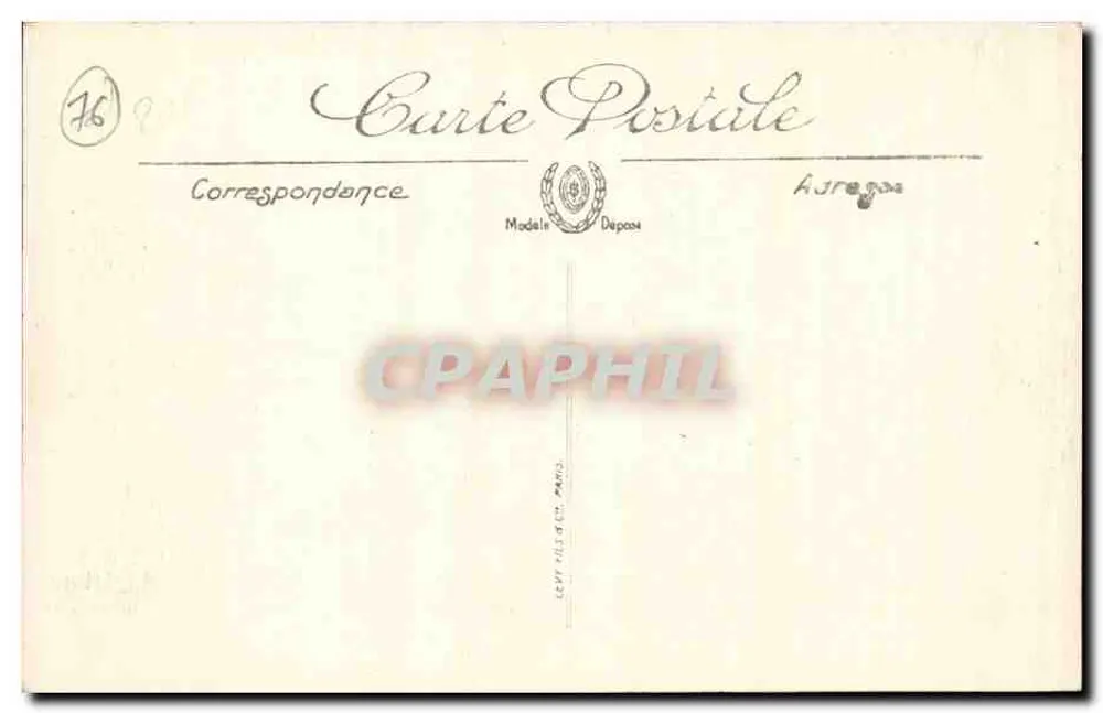 Le Havre - Place Thiers und Ansicht der Rue de Normandie Antike Ansichtskarte - Rückseite