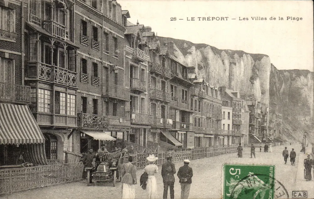 Le Tréport — Die Villen am Strand — C.A.B. n°28 - Vorderseite