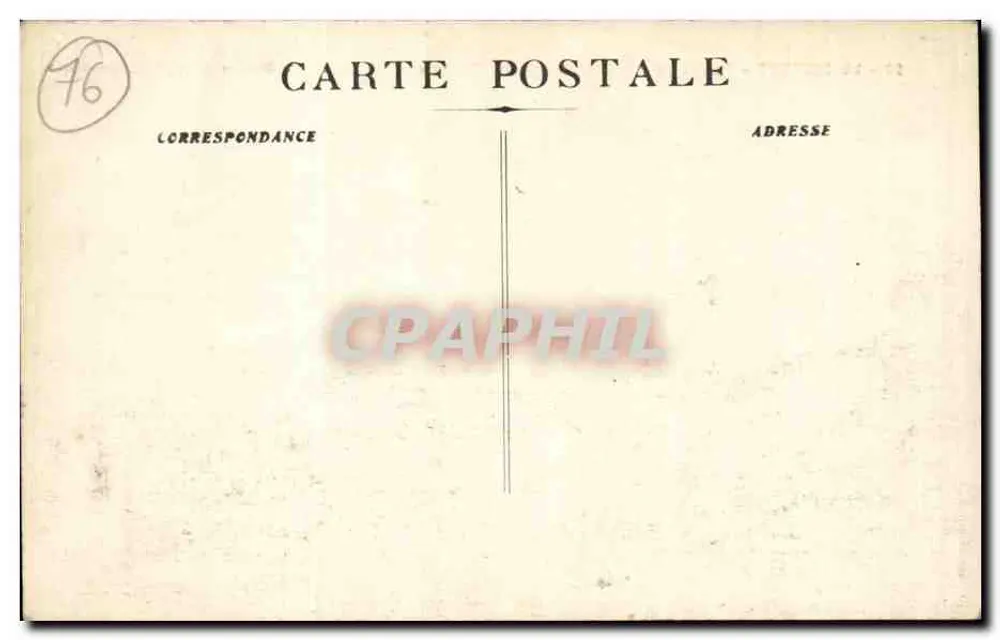 Le Tréport - Panorama von Le Tréport, aufgenommen vom Calvaire — Edition Arnault, Le Tréport - Rückseite