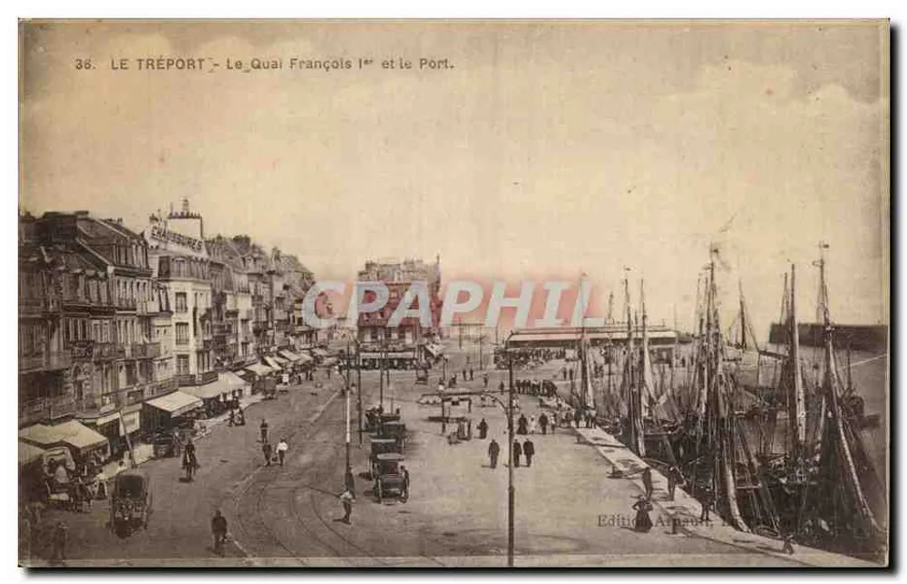 Le Tréport - Le Quai François 1er und der Hafen — Edition A. Pauwet, Nr. 36 - Vorderseite