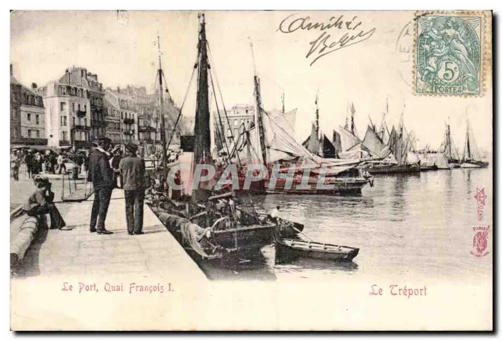 Der Hafen, Quai François I. — Le Tréport — anonymer Verlag, Seriennummer nicht sichtbar - Vorderseite