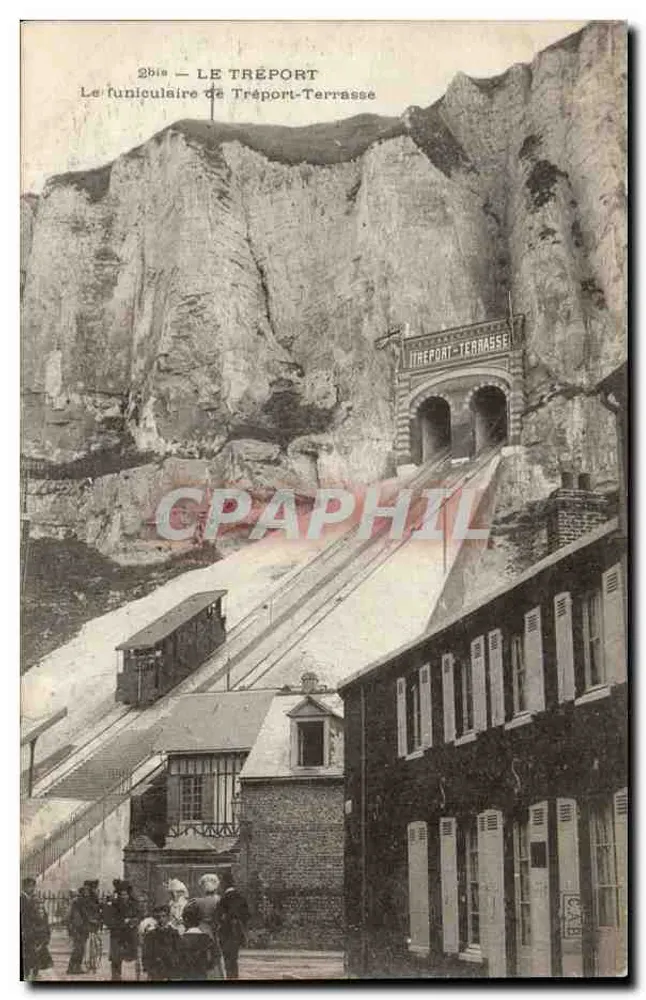 O funicular de Tréport-Terrasse — Tréport — editor desconhecido, n° 281a - Frente