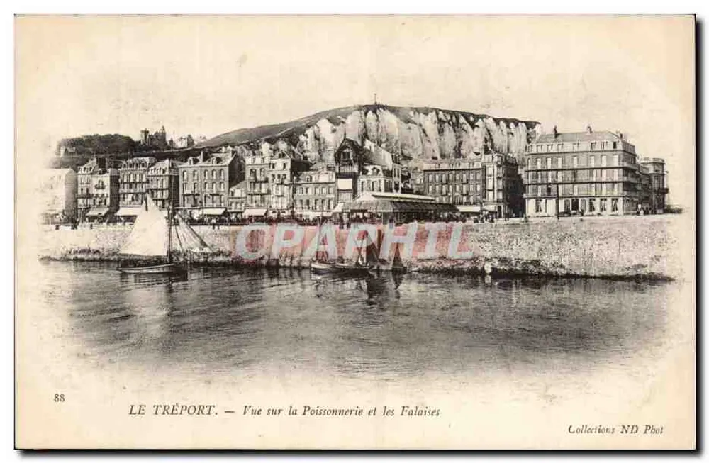 Le Tréport — Ansicht der Fischerei und Klippen — Collections ND Phot - Vorderseite